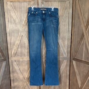 Rock and Republic Boot Cut Jeans Studded Pockets size 29 Long